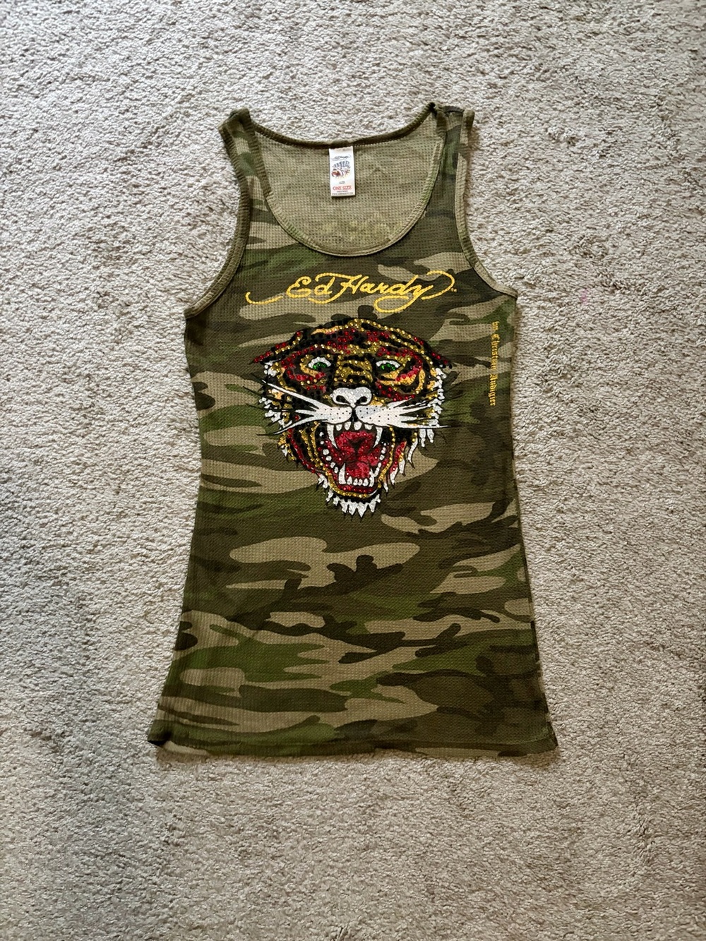 🐯 Ed Hardy Tiger Camo Tank